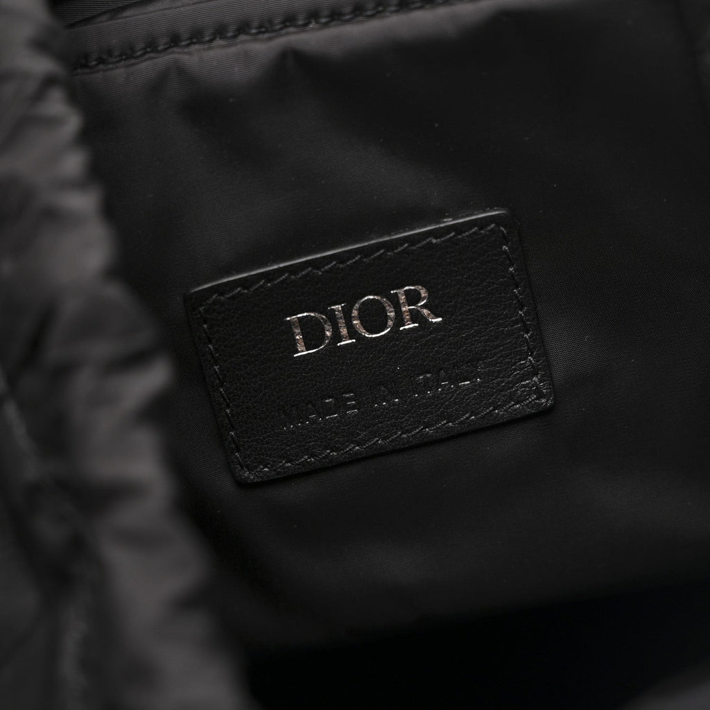 Christian Dior Nylon Saddle Backpack Black