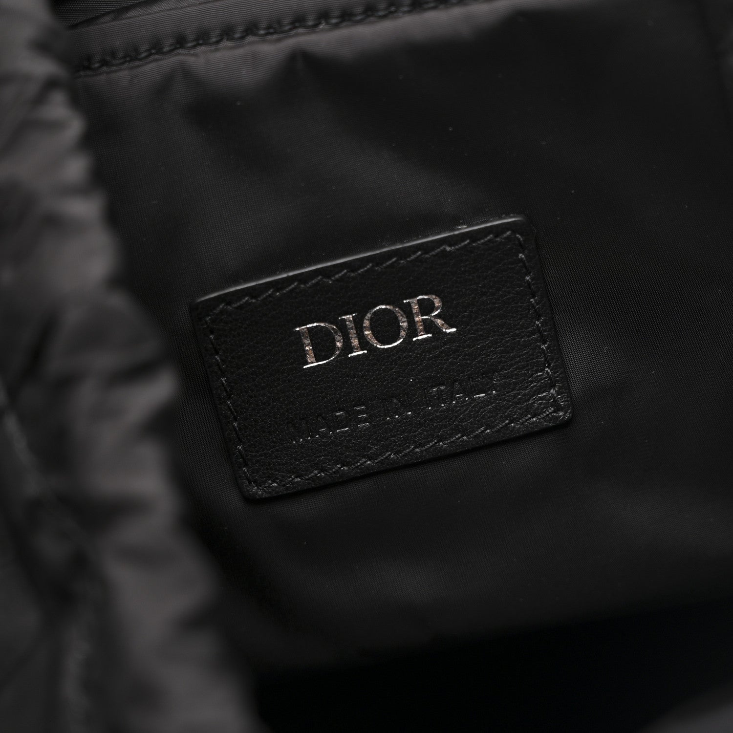 Christian Dior Nylon Saddle Backpack Black