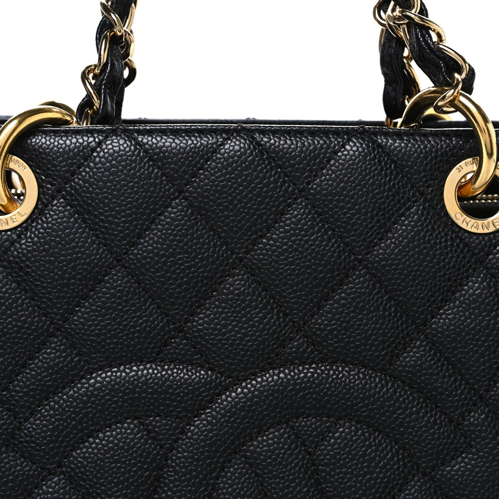 Chanel Caviar Quilted Grand Shopping Tote GST Black
