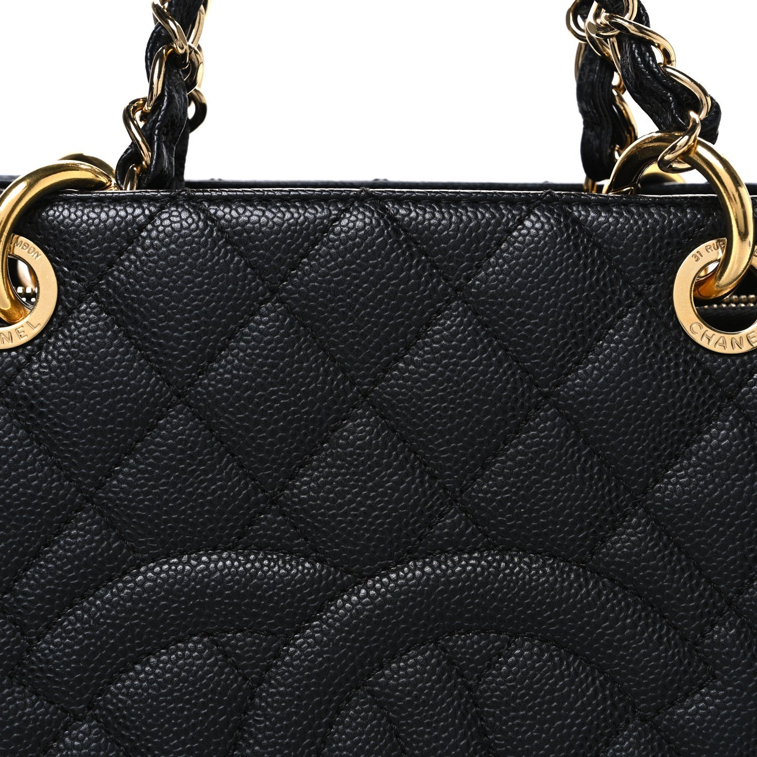 Chanel Caviar Quilted Grand Shopping Tote GST Black