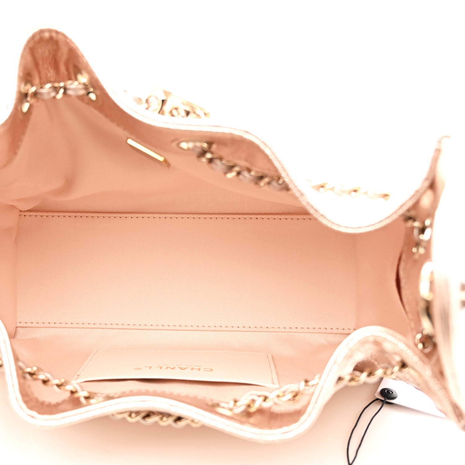 Chanel Metallic Caviar Quilted Mini Chanel 25 Handbag Copper