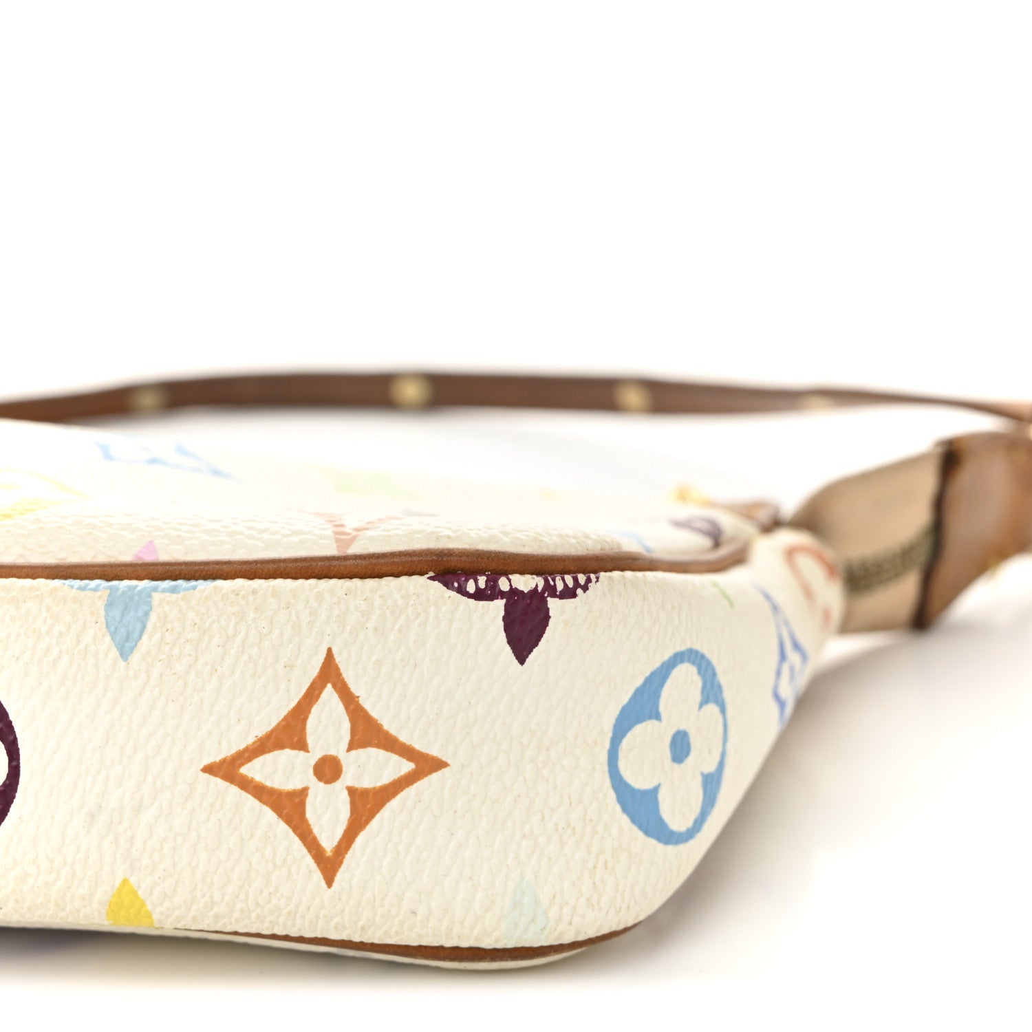 Louis Vuitton Monogram Multicolor Pochette Accessories White