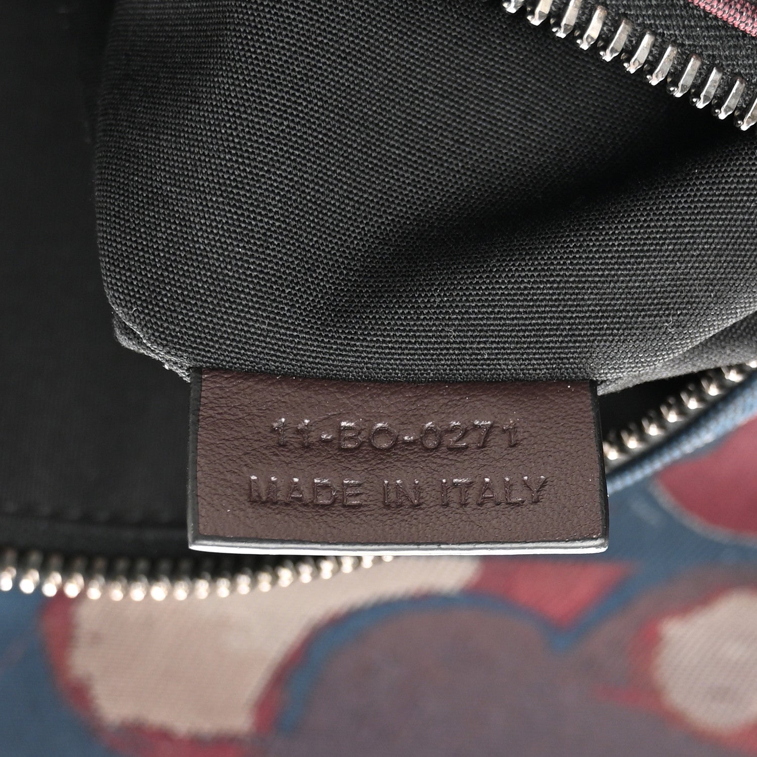 Christian Dior X PETER DOIG Denim Camouflage Saddle Bag Brown