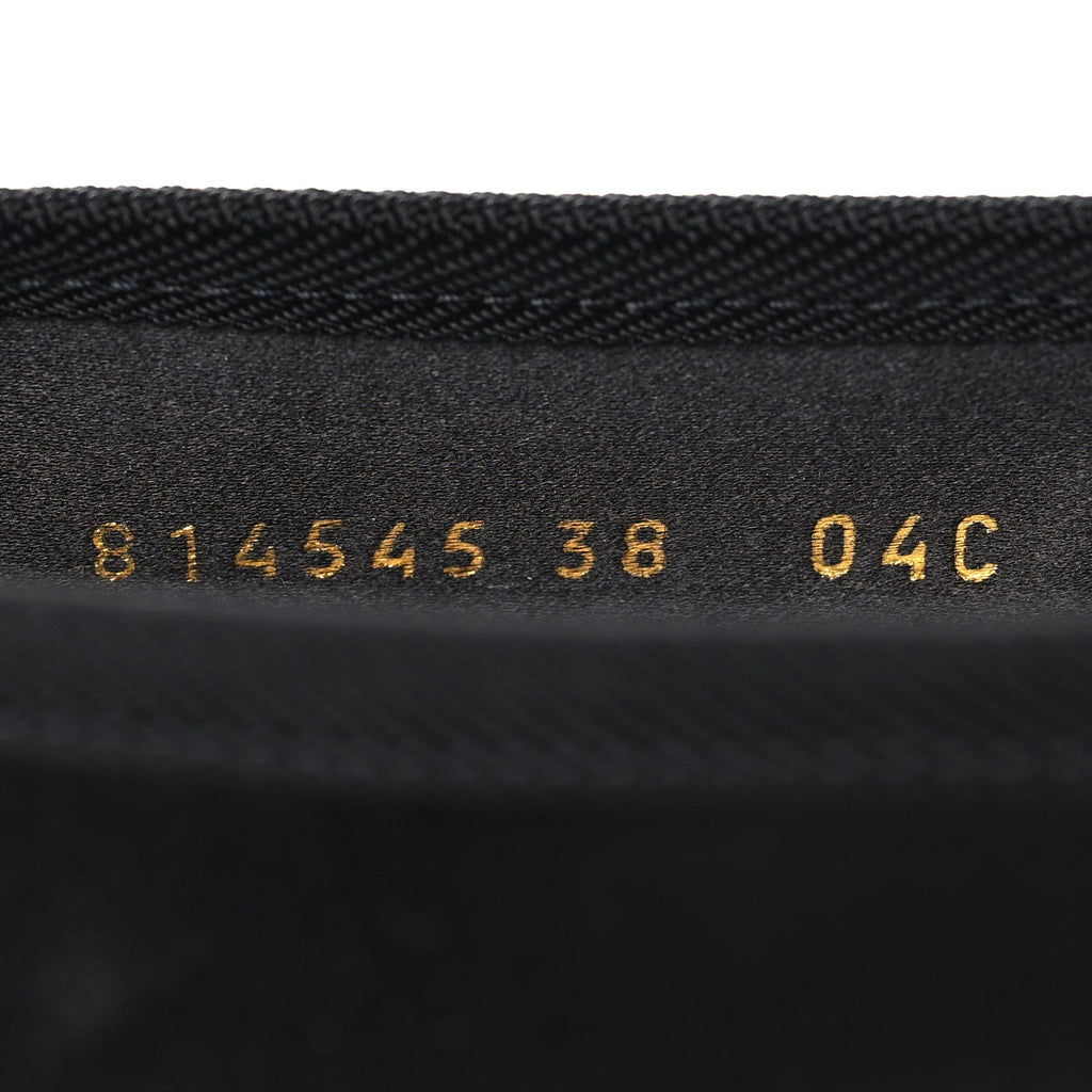 Gucci Rubber Satin Ballerina Flats 38 Black