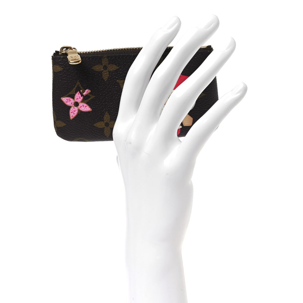Louis Vuitton Monogram 2024 Christmas Animation Candy Factory Key Pouch Candy Red
