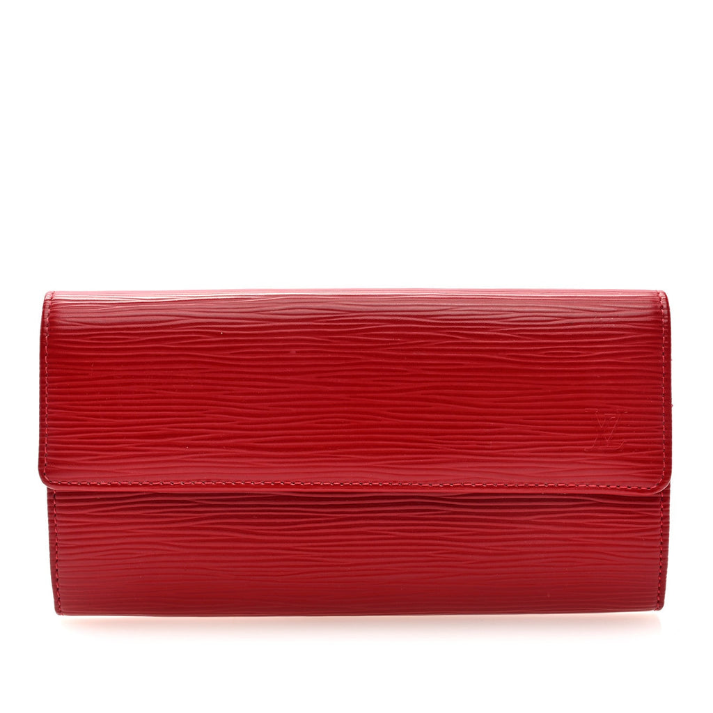 Louis Vuitton Epi Sarah Wallet Castillan Red