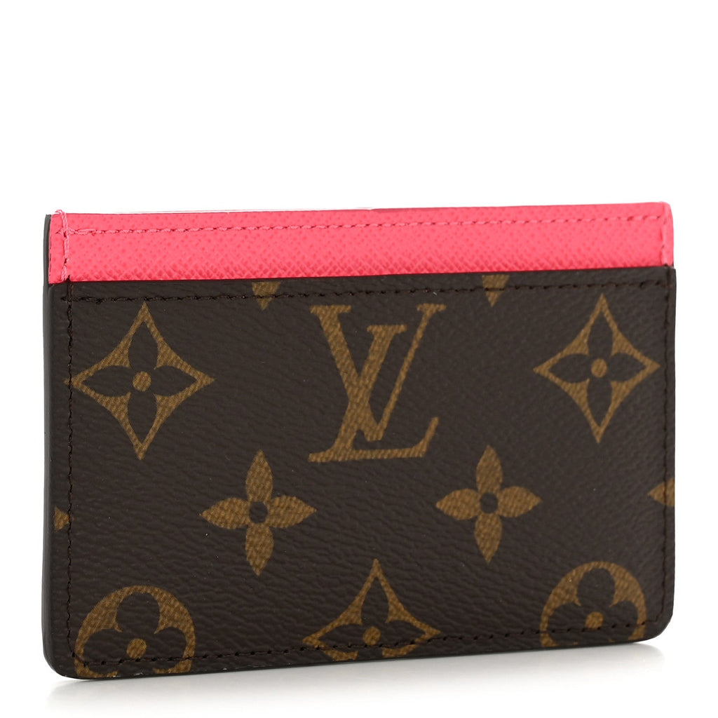 Louis Vuitton Monogram 2023 Vivienne Beach Cardholder Dragon Fruit Pink