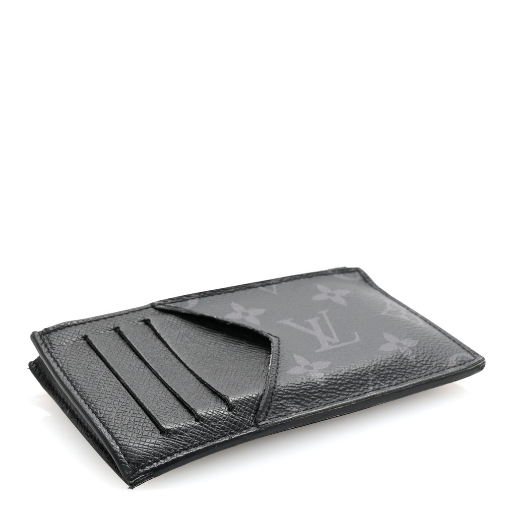 Louis Vuitton Taigarama Coin Card Holder Black