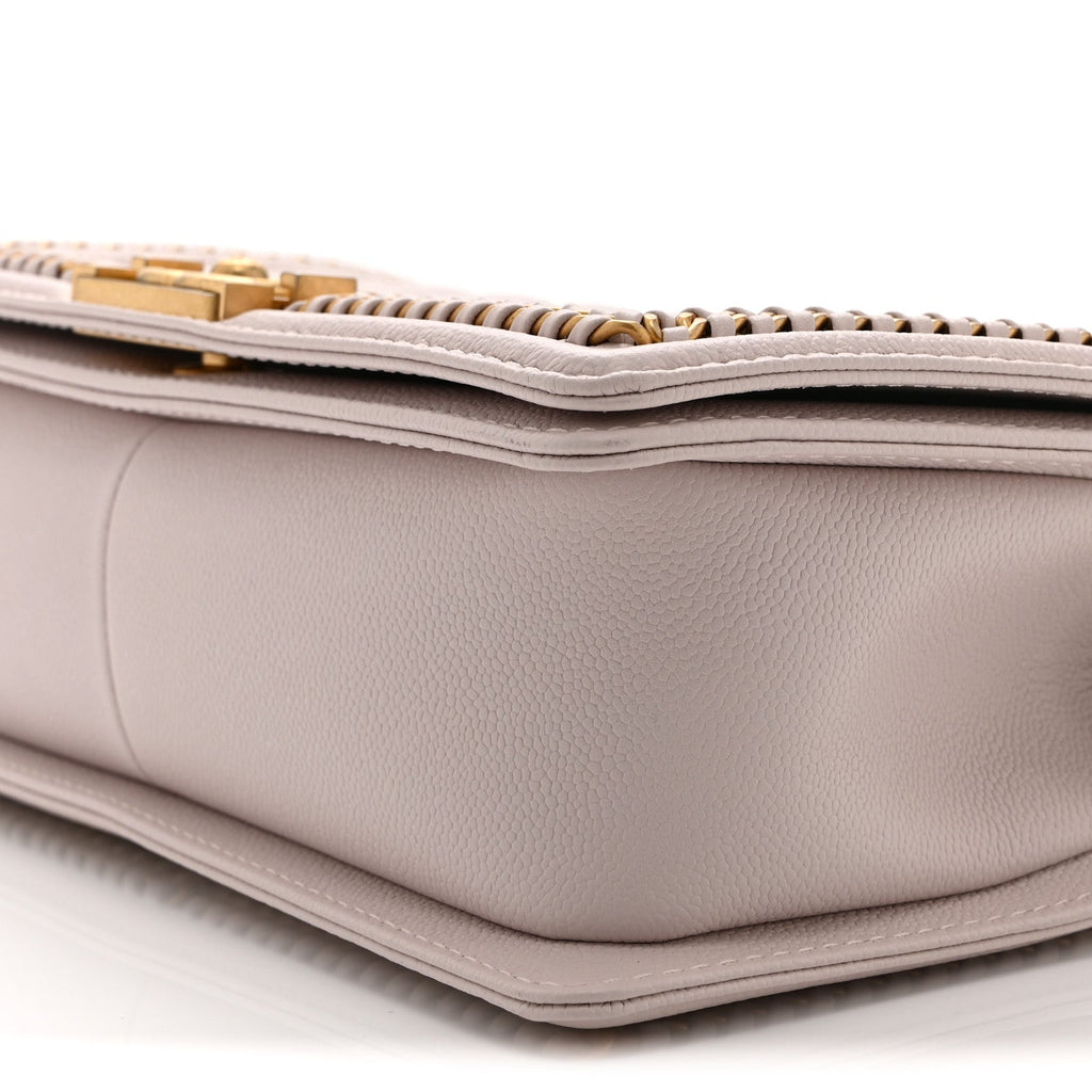 Chanel Caviar Quilted Chain Around Medium Boy Flap Light Purple