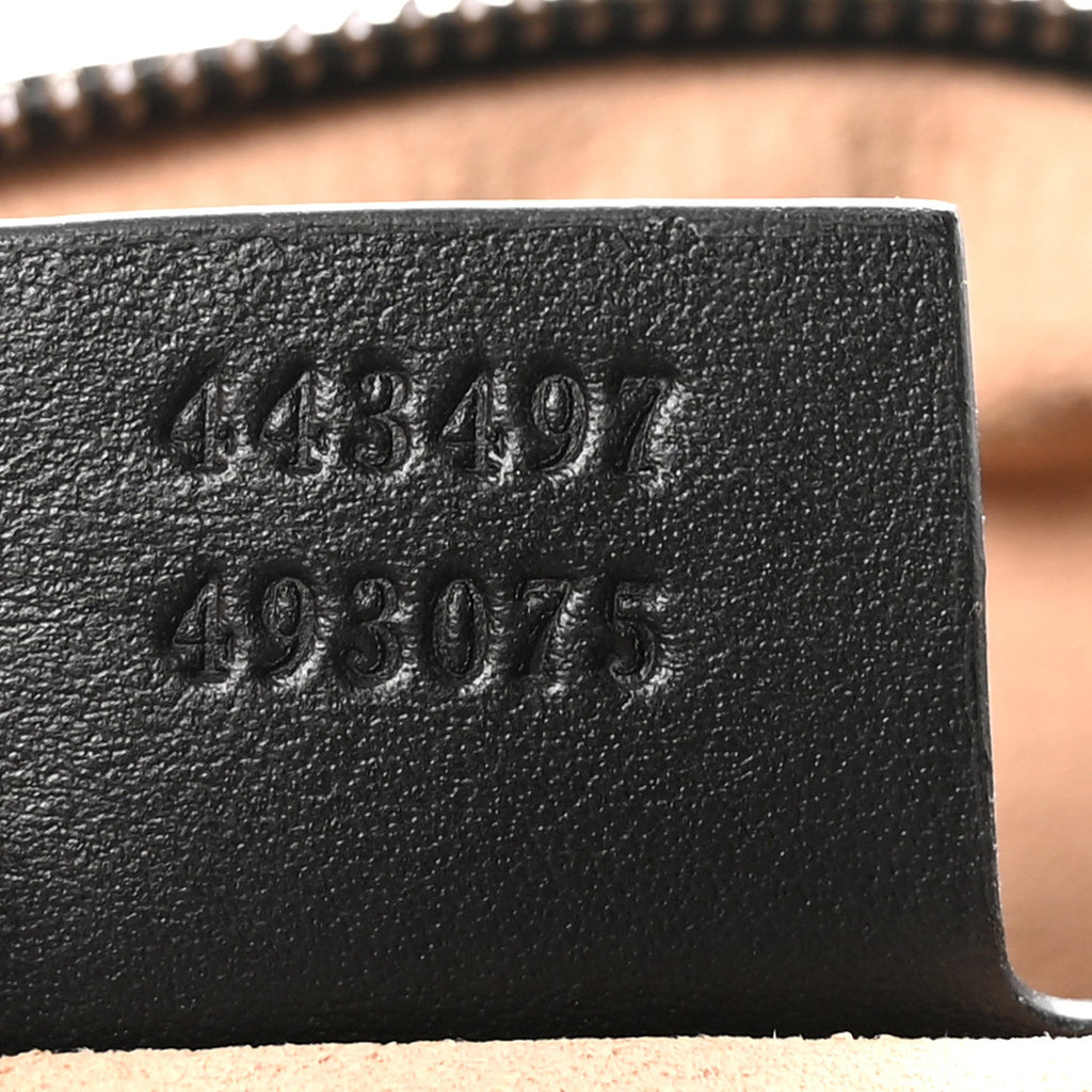 Gucci Calfskin Matelasse Small GG Marmont Shoulder Bag Black