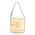 Gucci Arabella Calfskin Horsebit 73 Mini Bucket Bag White