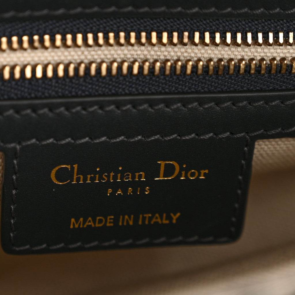 Christian Dior Oblique Saddle Bag With Strap Blue
