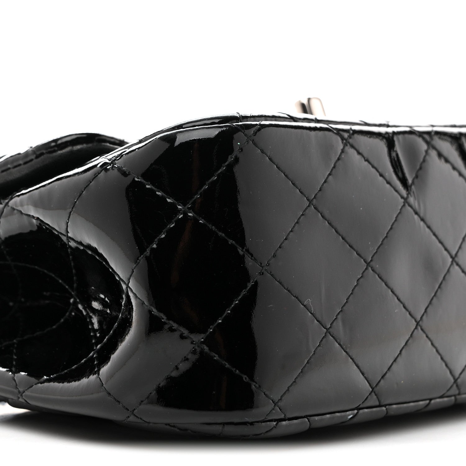 Chanel Patent Calfskin Quilted Mini Square Flap Black