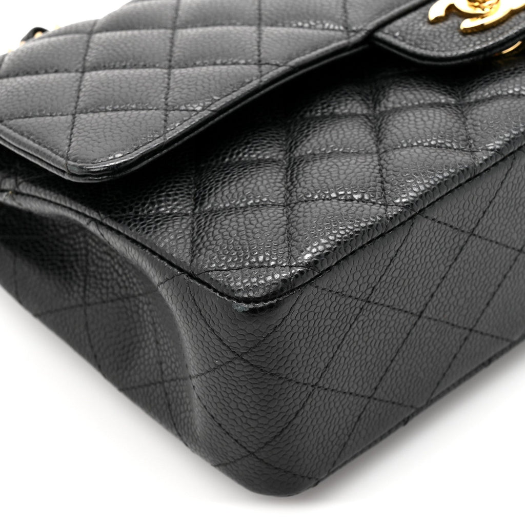 Chanel Caviar Quilted Medium Double Flap Black