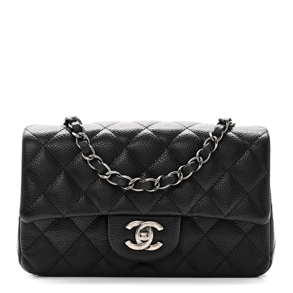 Chanel Caviar Quilted Mini Rectangular Flap Black