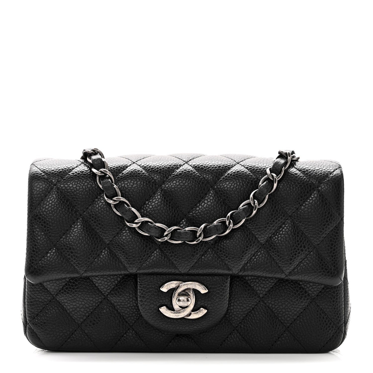 Chanel Caviar Quilted Mini Rectangular Flap Black