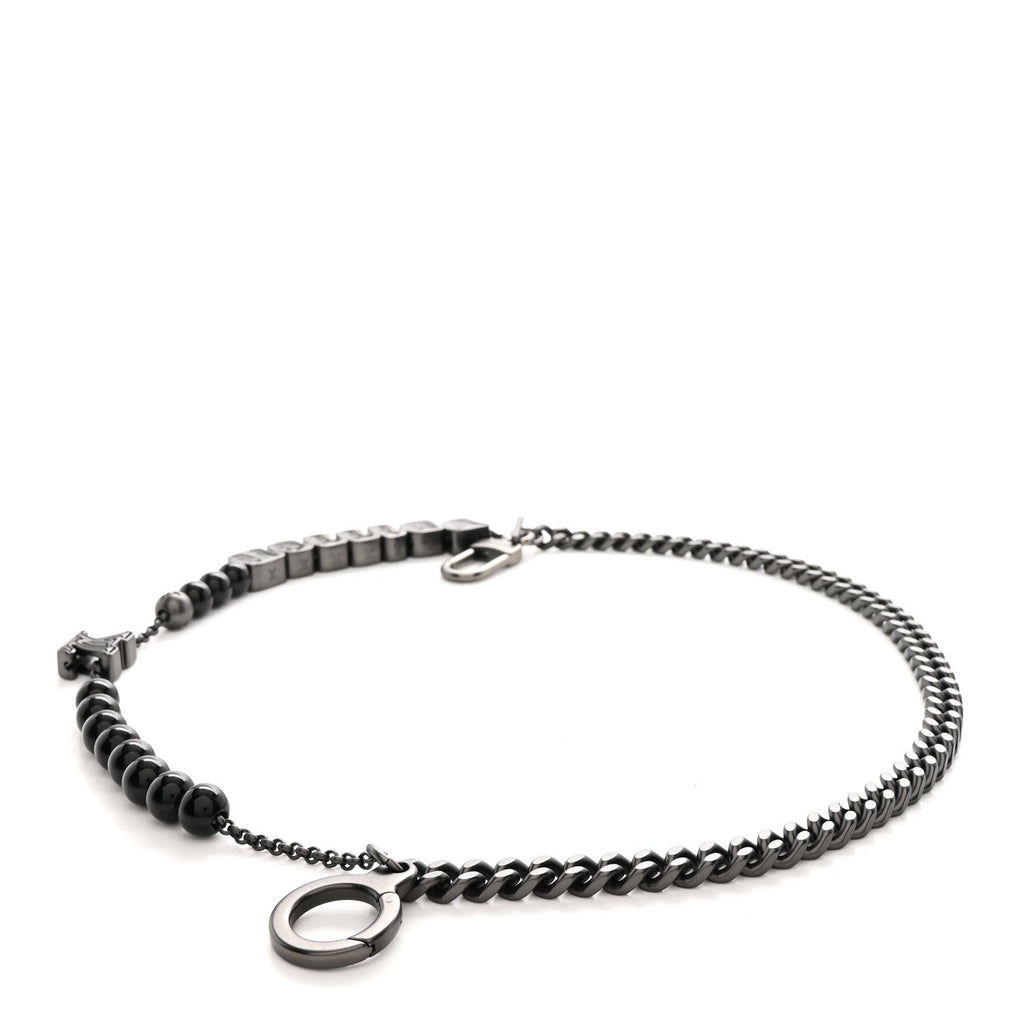 Louis Vuitton Ruthenium Vuitton Chain Belt Bag Charm