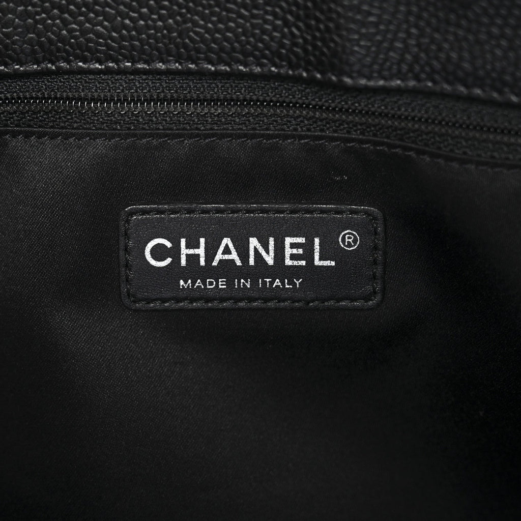 Chanel Caviar Quilted Grand Shopping Tote GST Black