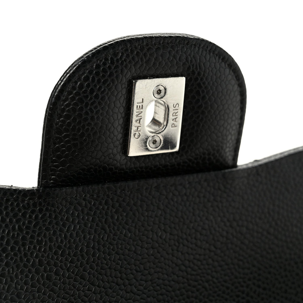 Chanel Caviar Quilted Jumbo Double Flap Black