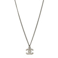 Crystal Timeless CC Necklace Silver