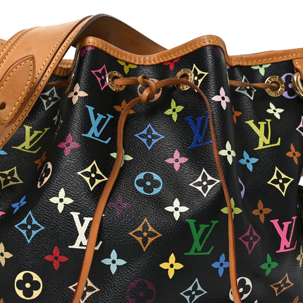 Louis Vuitton Monogram Multicolor Petit Noe Black