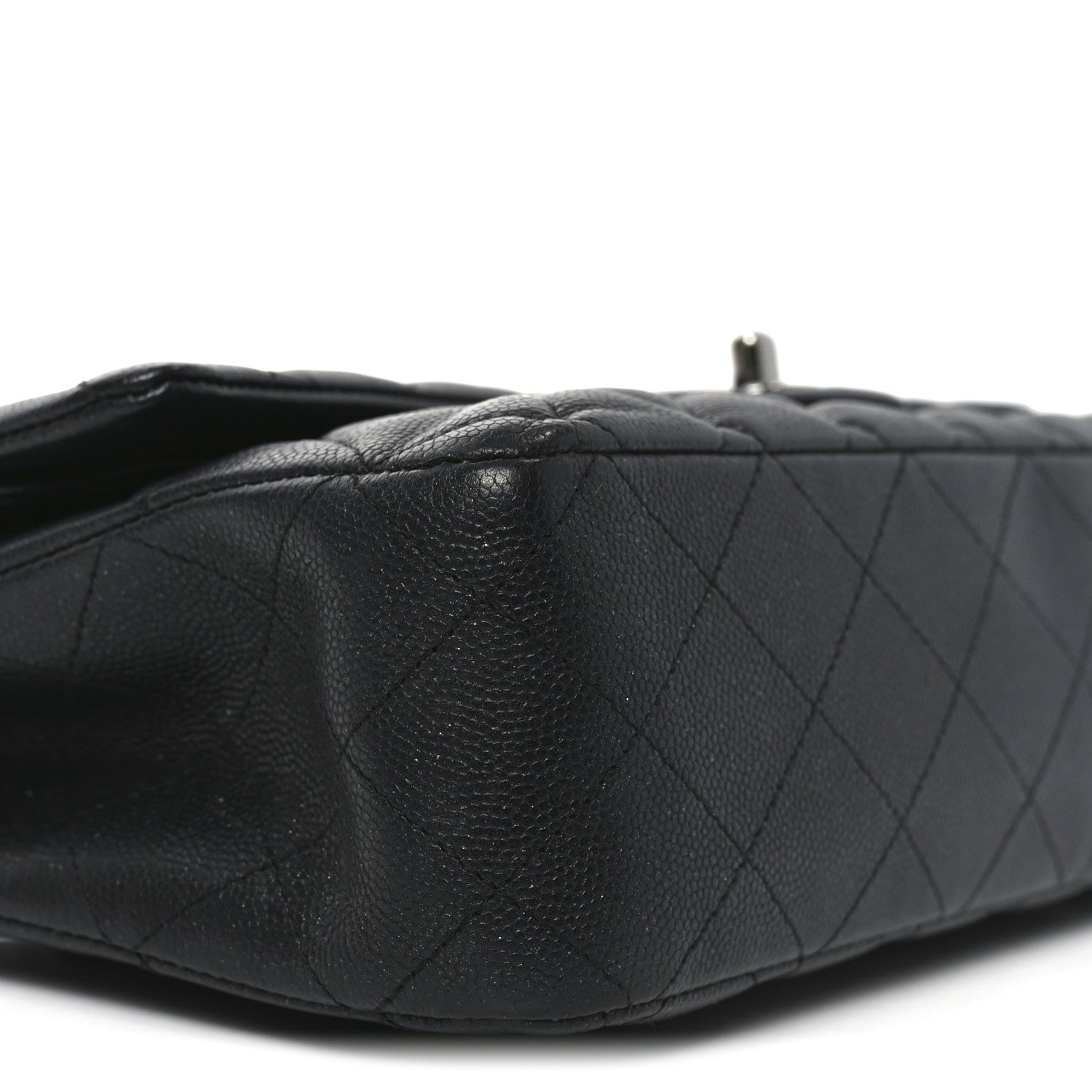Chanel Iridescent Caviar Quilted Medium Double Flap Black