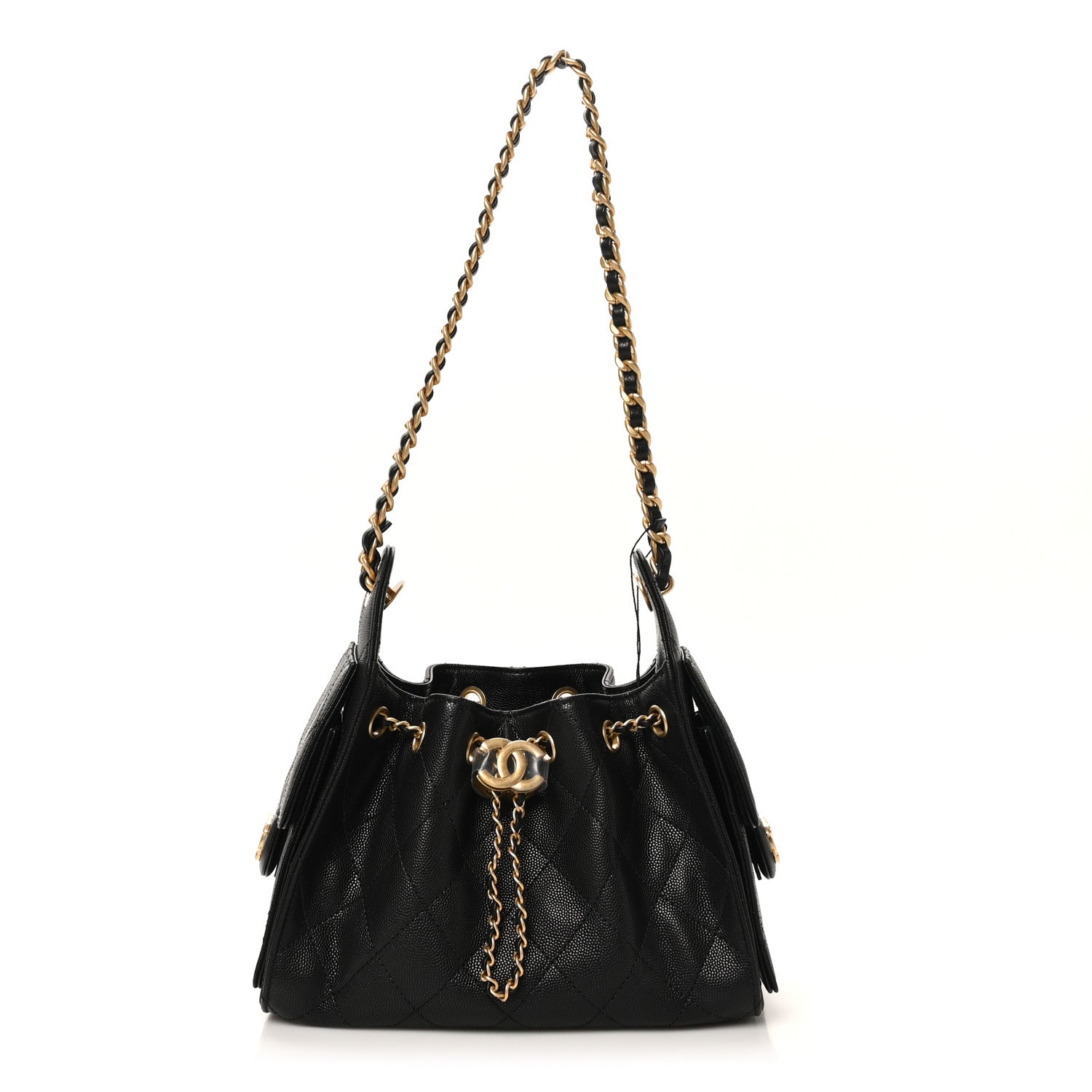 Chanel Caviar Quilted Mini Chanel 25 Handbag Black