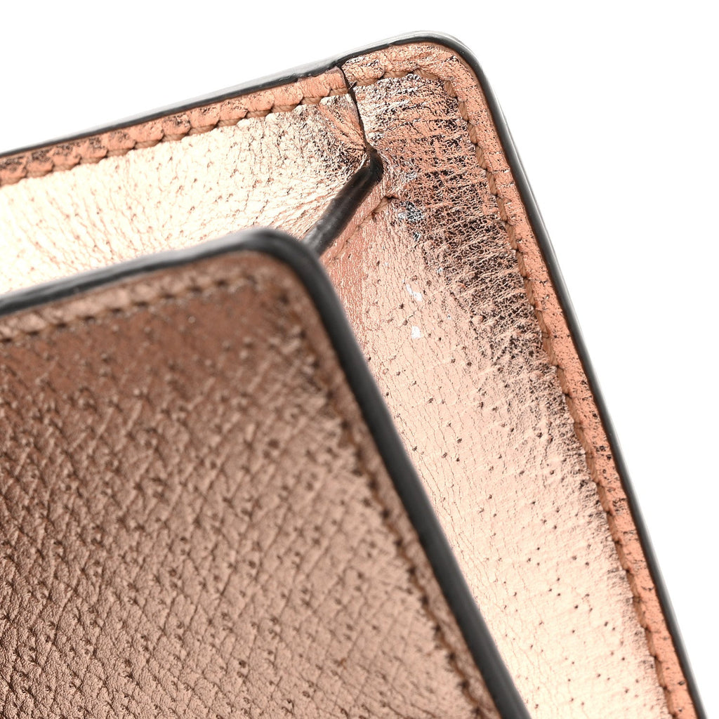 Gucci Metallic Calfskin Super Mini Dionysus Shoulder Bag Rose Gold