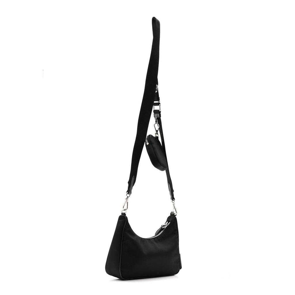 Prada Re-Nylon Saffiano Re-Edition 2005 Shoulder Bag Black