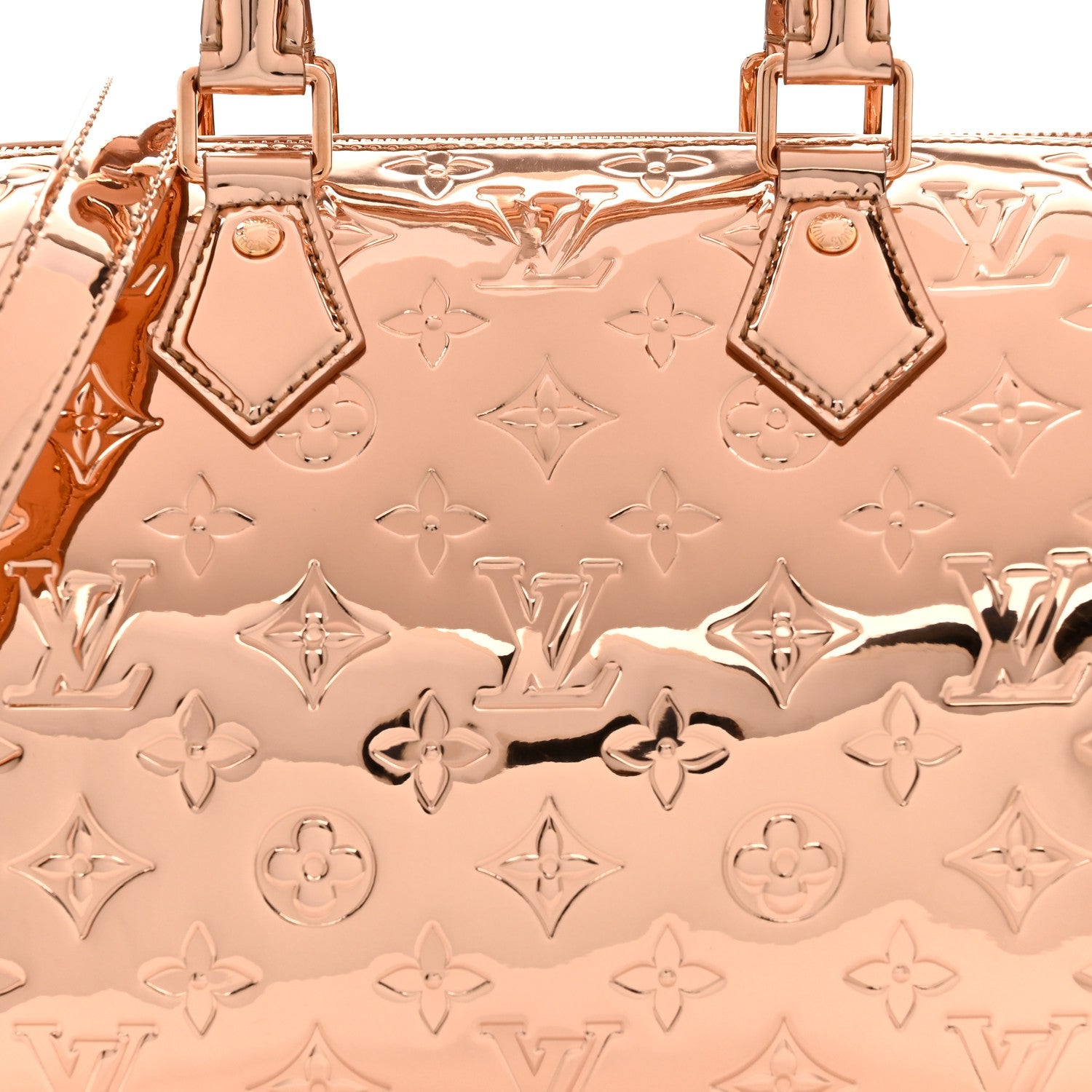 Louis Vuitton Monogram Miroir Speedy Bandouliere 25 Copper