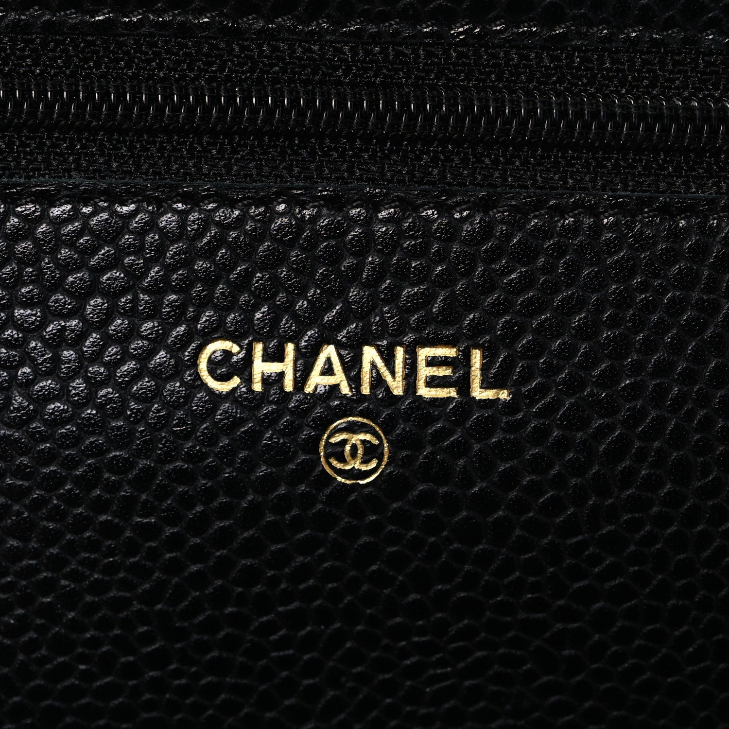 Chanel Caviar Quilted Wallet on Chain WOC Black