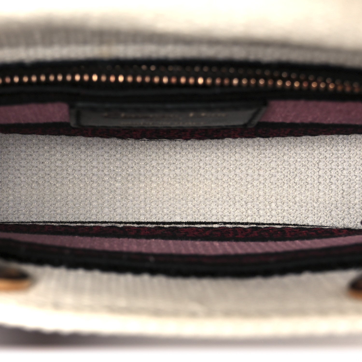 Christian Dior Canvas Florilegio Embroidered Mini Lady D-Lite White Multicolor