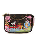 Louis Vuitton Monogram 2021 Christmas Animation Japanese Garden Mini Pochette Accessories Wisteria Pink