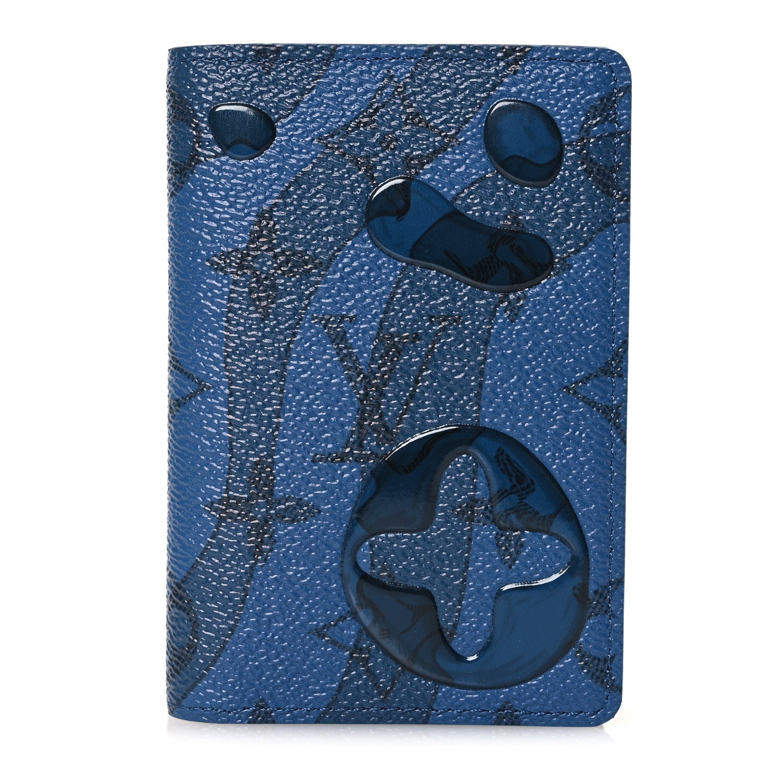 Louis Vuitton Monogram Aquagarden Pocket Organizer NM Abyss Blue
