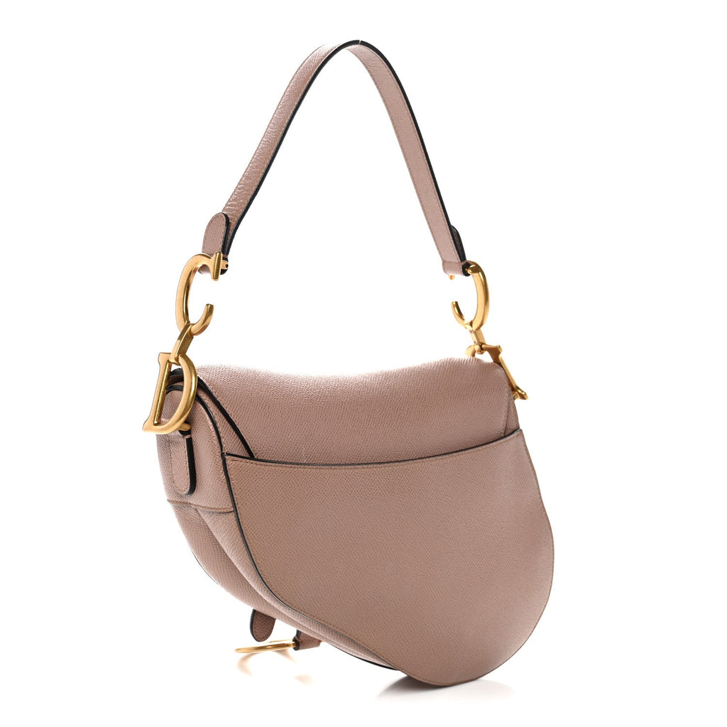 Christian Dior Grained Calfskin Saddle Bag Fard