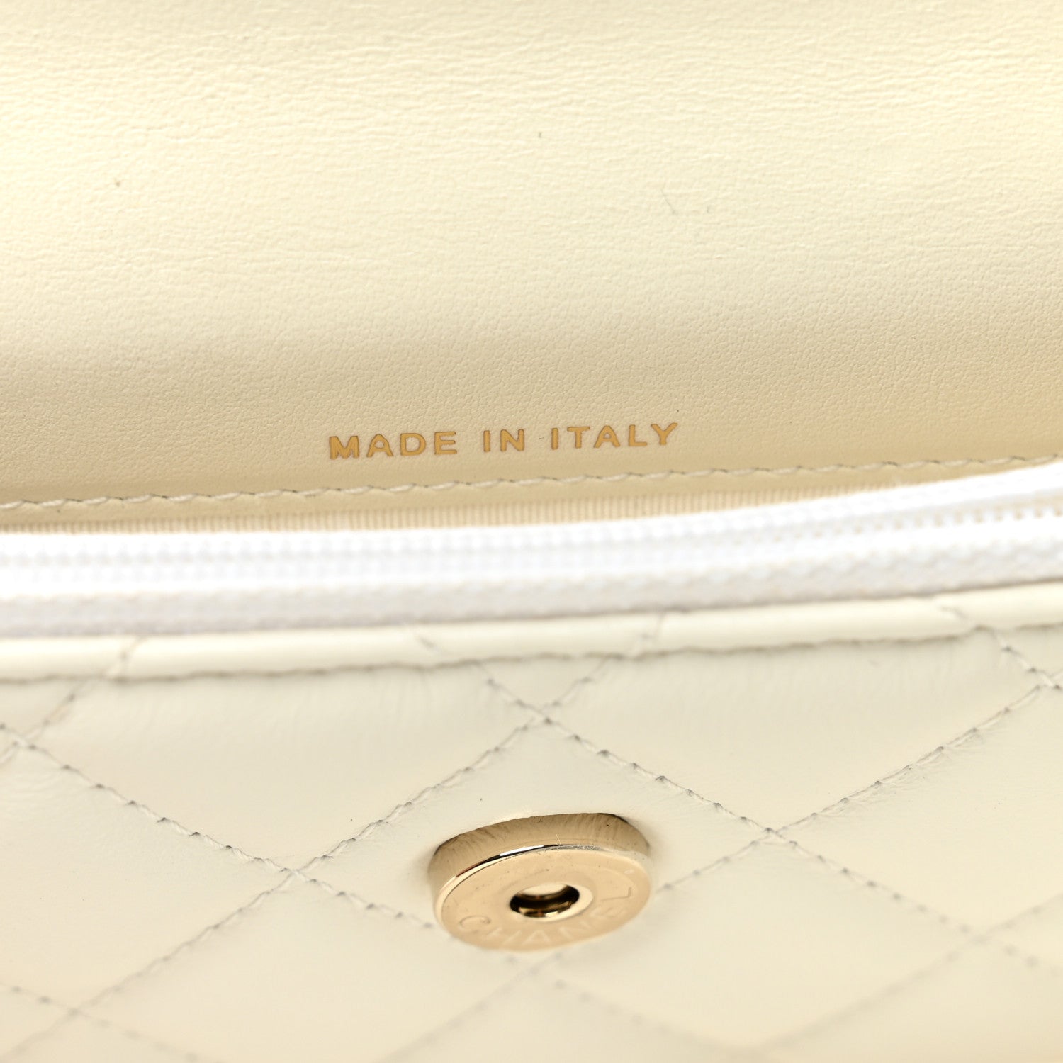 Chanel Calfskin Quilted Mini Maxi Pearls Wallet On Chain WOC White