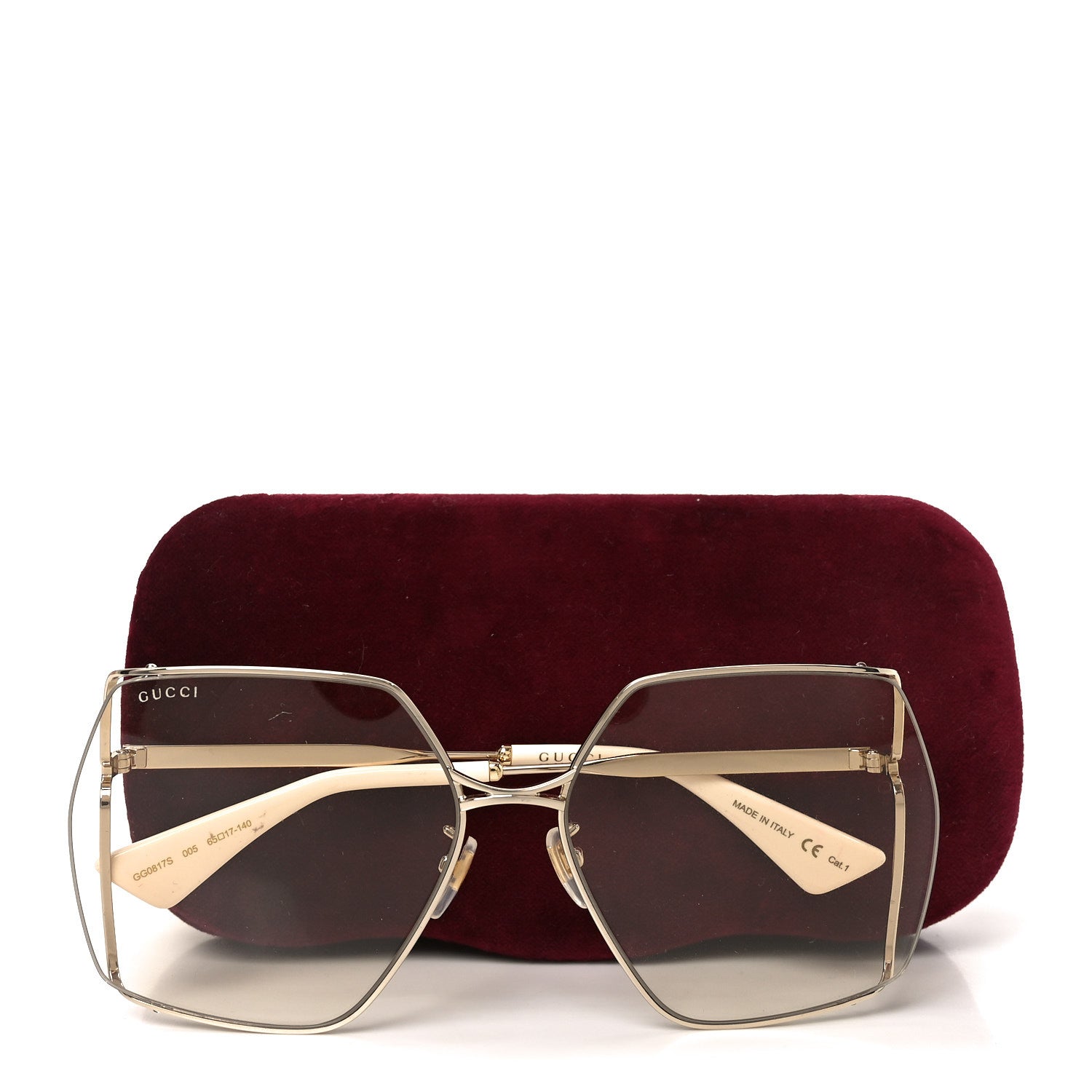Gucci Metal Sunglasses GG0817S Ivory