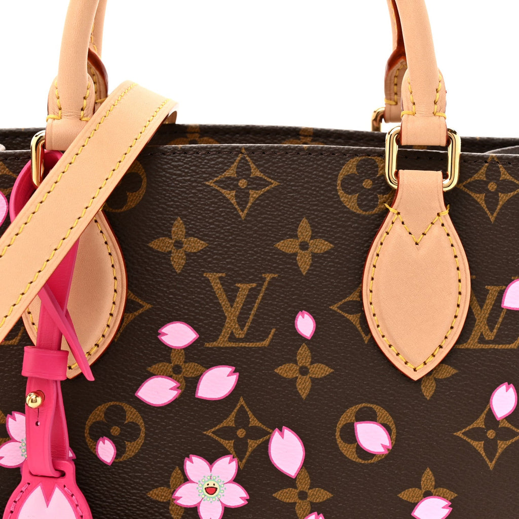 Louis Vuitton LV X TM Monogram Cherry Blossom Onthego PM Sakura Brown
