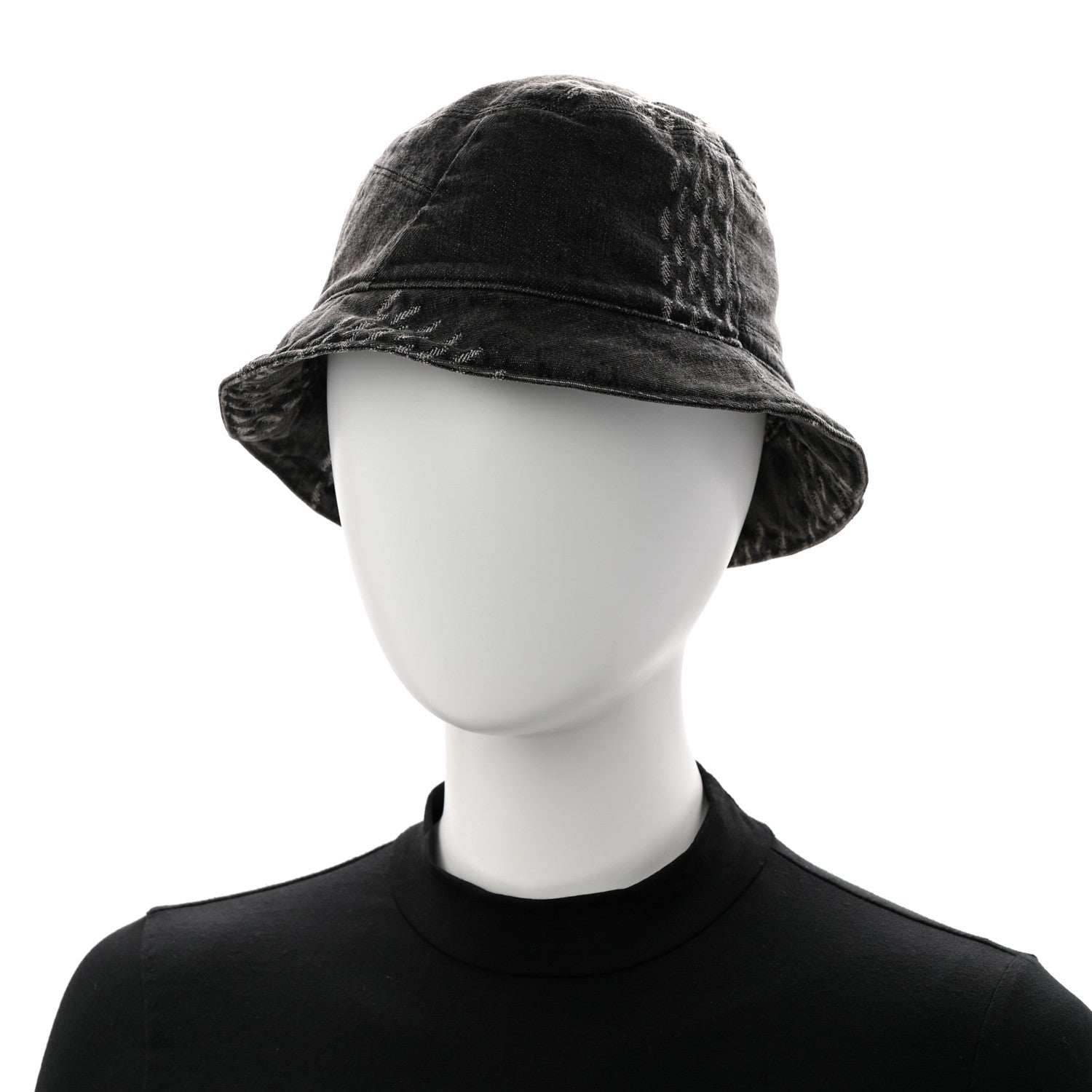 Louis Vuitton x NIGO Monogram Giant Denim Giant Damier Wave Sun Hat 60 Gray