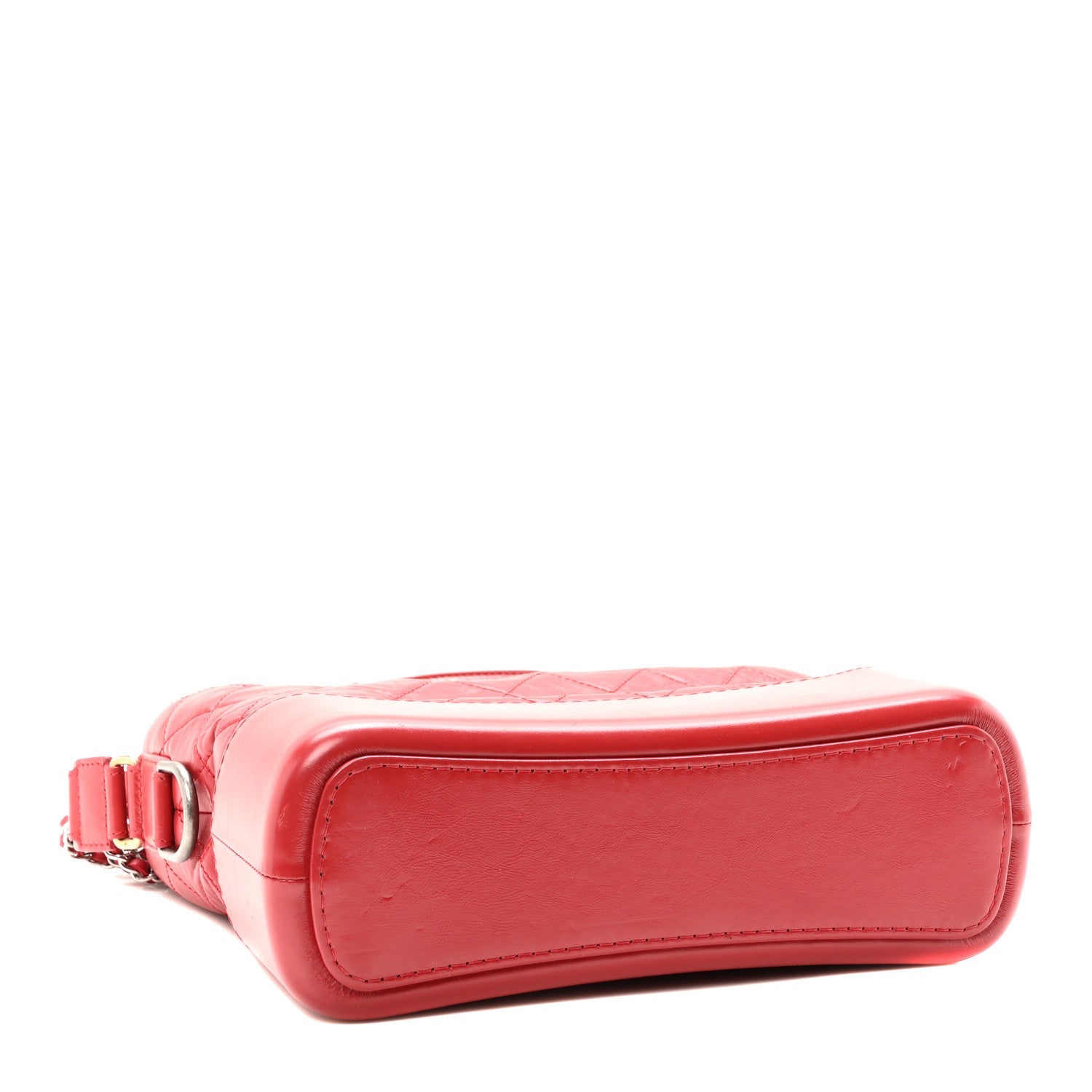 Chanel Aged Calfskin Quilted New Medium Gabrielle Hobo Red