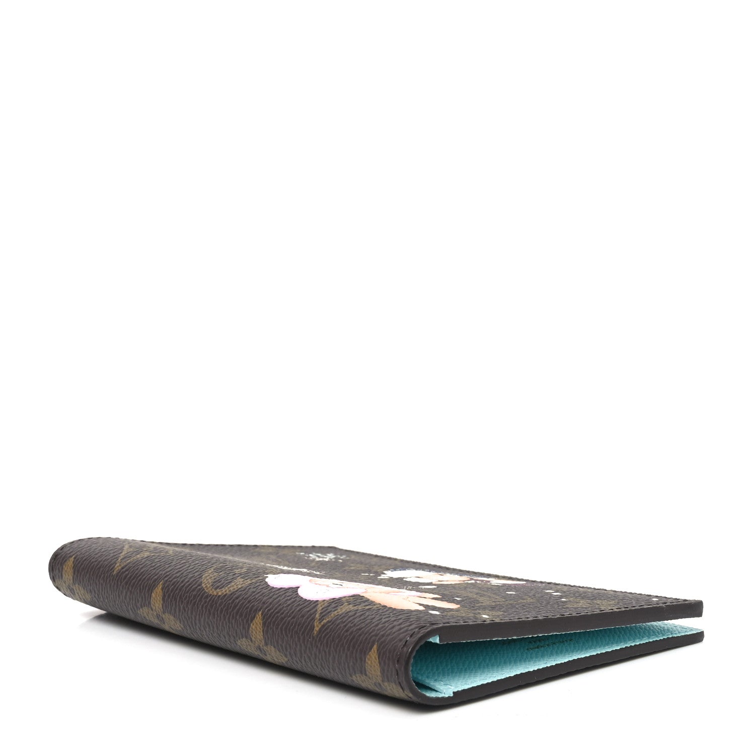 Louis Vuitton Monogram 2025 Christmas Animation Passport Cover Azur Frost