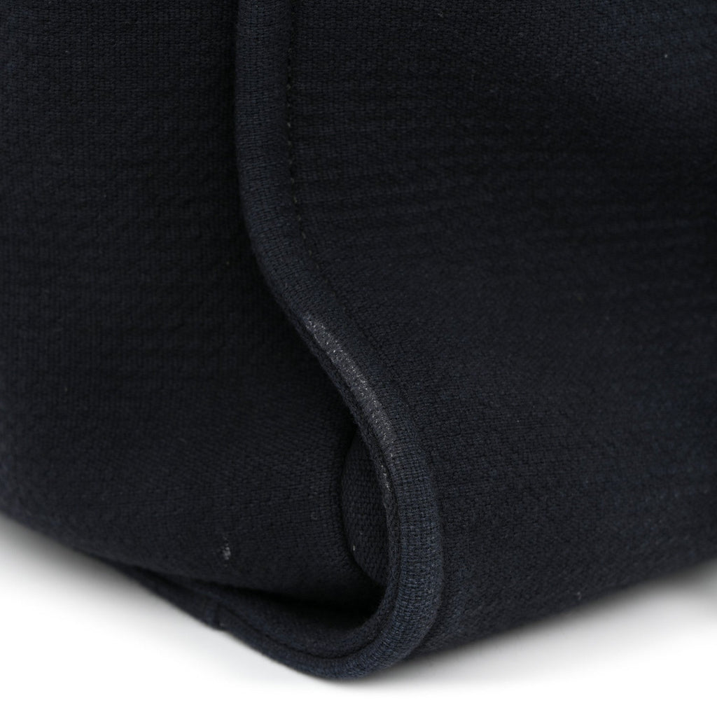 Chanel Mixed Fibers Calfskin Medium Deauville Tote Navy Blue