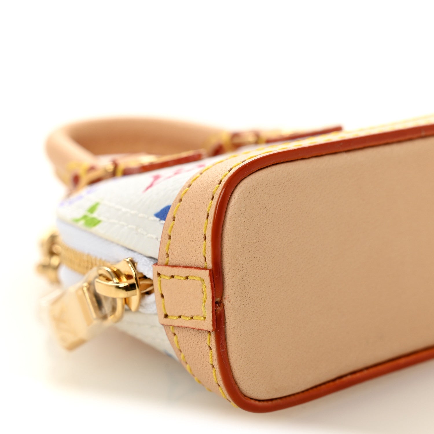 Louis Vuitton LV x TM Monogram Multicolor Micro Alma Bag Charm White