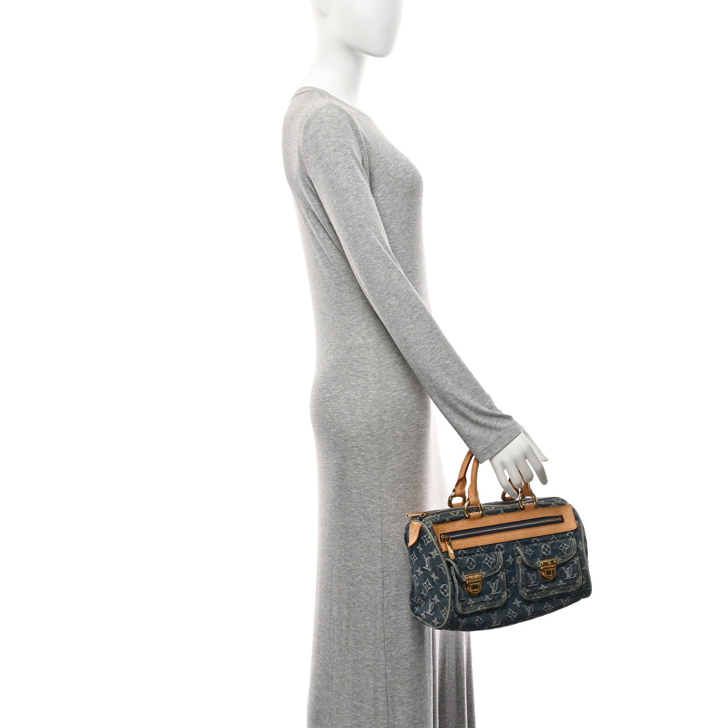 Louis Vuitton Monogram Denim Neo Speedy Blue