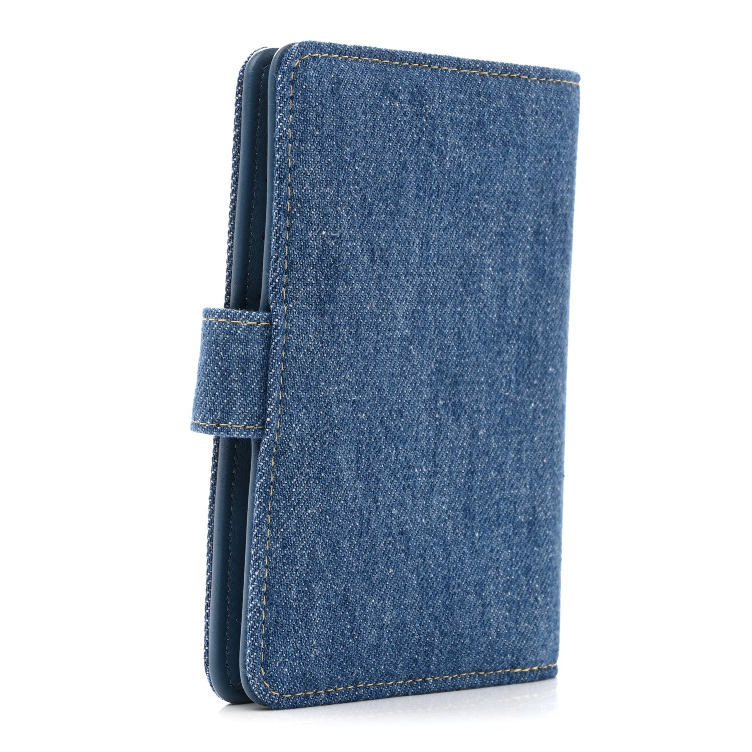 Denim Passport Holder Blue