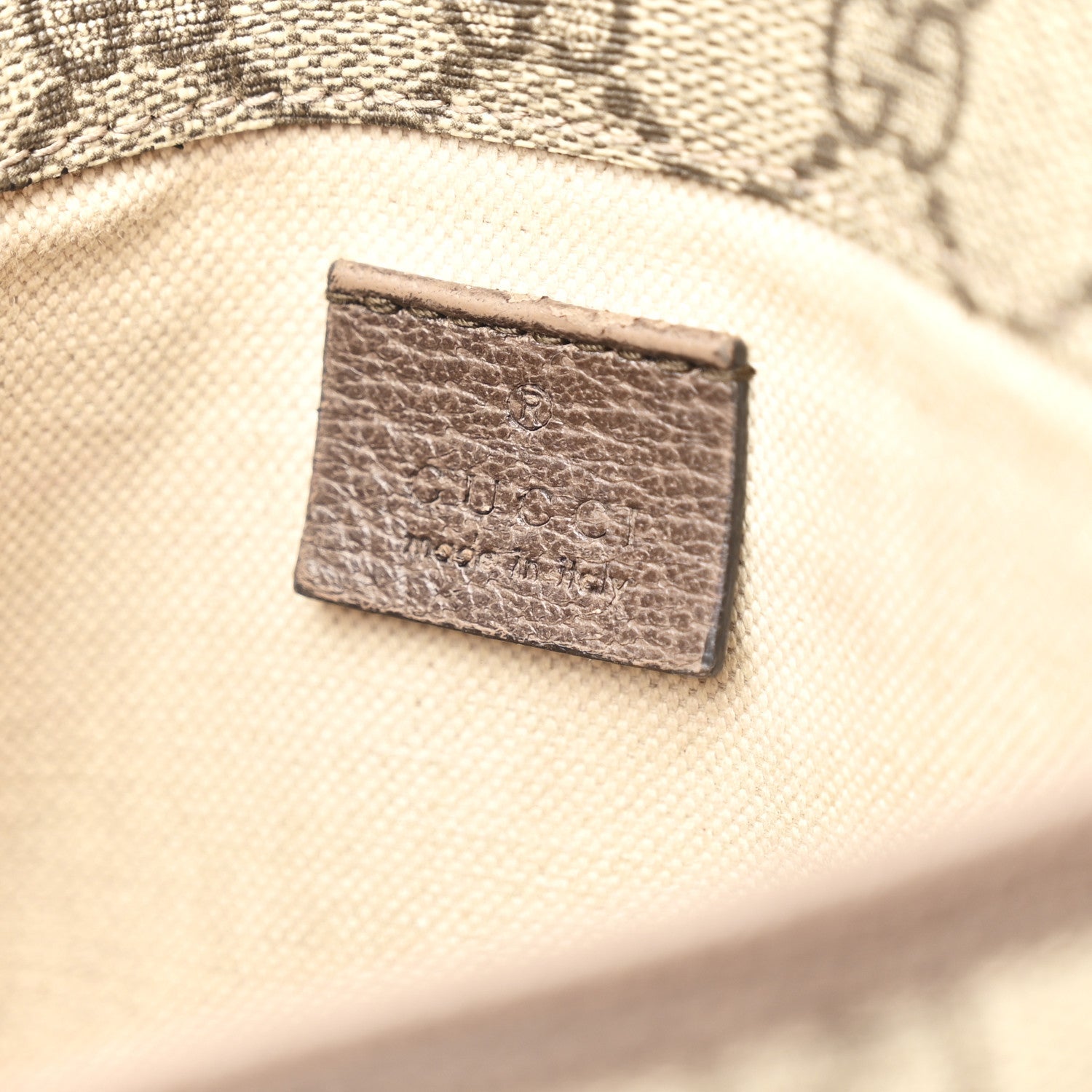 Gucci GG Supreme Monogram Neo Vintage Web Belt Bag Brown