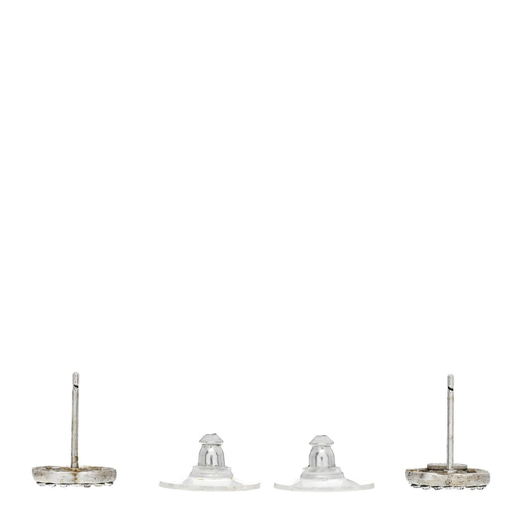 Crystal Mini Timeless CC Earrings Silver