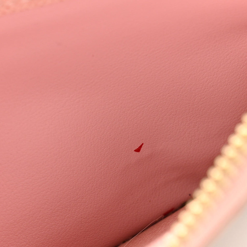 Louis Vuitton Damier Azur Zippy Wallet Rose Ballerine
