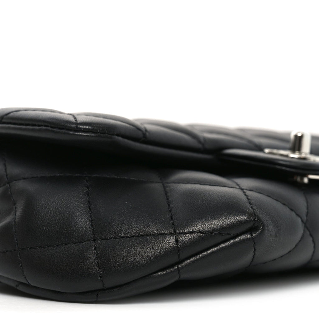 Chanel Calfskin Quilted CC Uniform Flap Belt Bag Black