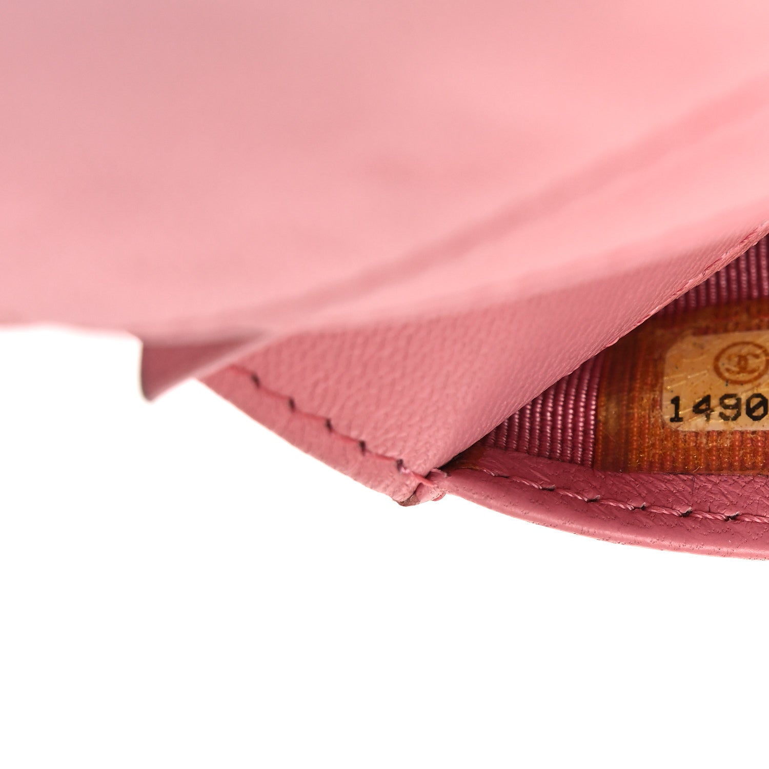 Lambskin Quilted Yen Wallet Pink